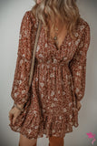 Brown Boho Dress-Sandi's Styles