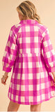 Pink Plaid Dress-Sandi's Styles