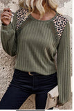 Olive Leopard Print Top-Sandi's Styles