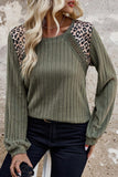 Olive Leopard Print Top-Sandi's Styles