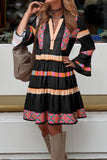 Black Patchwork Dress-Sandi's Styles