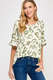 Cream and Sage Top-Sandi's Styles