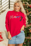 Red Merry Sweater-Sandi's Styles