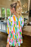 Colorful abstract Print Dress-Sandi's Styles