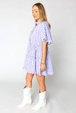 Lavender Plaid Dress-Sandi's Styles