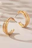 Intertwined hoop earrings-Sandi's Styles