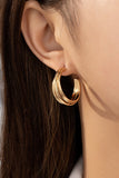 Intertwined hoop earrings-Sandi's Styles