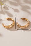 Intertwined hoop earrings-Sandi's Styles
