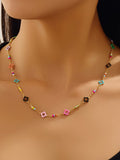 Clover Colorful Necklace-Sandi's Styles