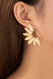 Half flower earrings-Sandi's Styles