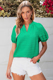 Green Textured Top-Sandi's Styles