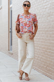 Mix Floral Pattern Top-Sandi's Styles