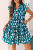 Teal Tiered Dress-Sandi's Styles