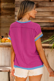 Pink Textured Top-Sandi's Styles