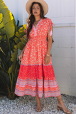 Coral Maxi Dress-Sandi's Styles