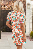 Orange and Blue Dress-Sandi's Styles