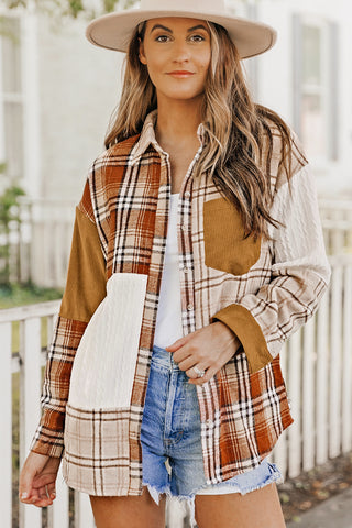 Rust Plaid Shacket