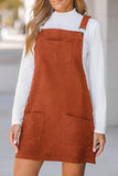Rust Corduroy Dress