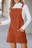 Rust Corduroy Dress
