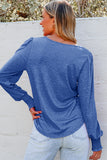 Sky blue long sleeve top
