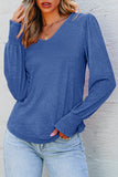 Sky blue long sleeve top