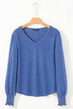 Sky blue long sleeve top