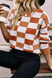 Fall Check Sweater