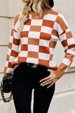 Fall Check Sweater