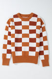 Fall Check Sweater