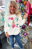 White Merry and Bright Sweater