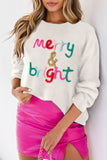 White Merry and Bright Sweater