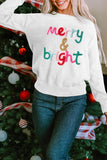 White Merry and Bright Sweater
