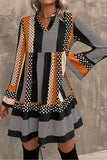 Black and Brown Stripe Dress-Sandi's Styles