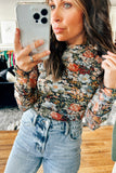Sheer Floral Top-Sandi's Styles