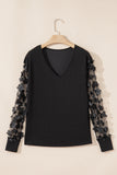 Black Mesh Top-Sandi's Styles