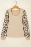 Cream Sweater Leopard Print