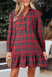 Red Plaid Dress