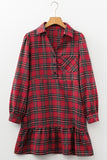 Red Plaid Dress