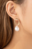 Gold Pearl Earrings