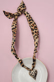 Leopard Print Scarf Necklace