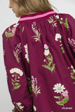 Burgundy Floral Top-Sandi's Styles