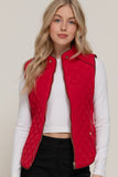 Red Quilted Vest-Sandi's Styles