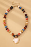 Chunky Beaded Charm Necklace-Sandi's Styles