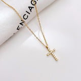 Gold Cross Necklace-Sandi's Styles