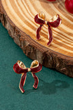 Red Bow Earrings-Sandi's Styles