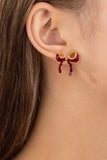 Red Bow Earrings-Sandi's Styles