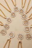 Initial Circle Pendant Necklace-Sandi's Styles