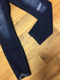 Skinny Jean with Trendy Dog Bite Bottom-Sandi's Styles