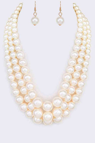 Layered Pearl Necklace-Sandi's Styles